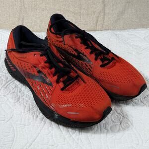 Brooks Men's 10 Red Adrenaline GTS 8 Lace Up Support Running Shoes Sneakers